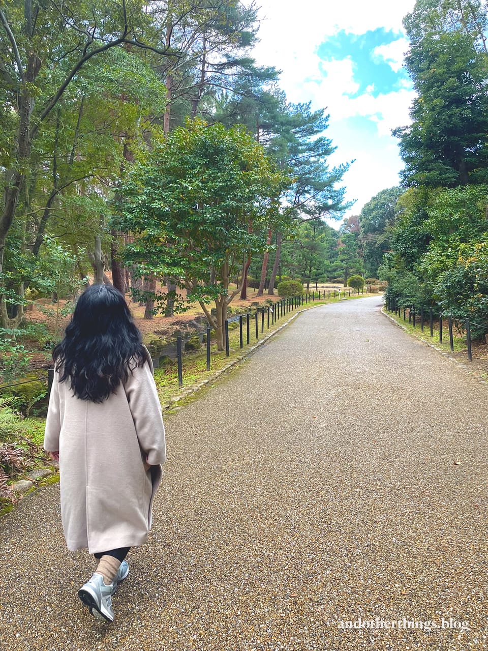 andotherthings.blog about me page — me walking through osaka expo 70 park